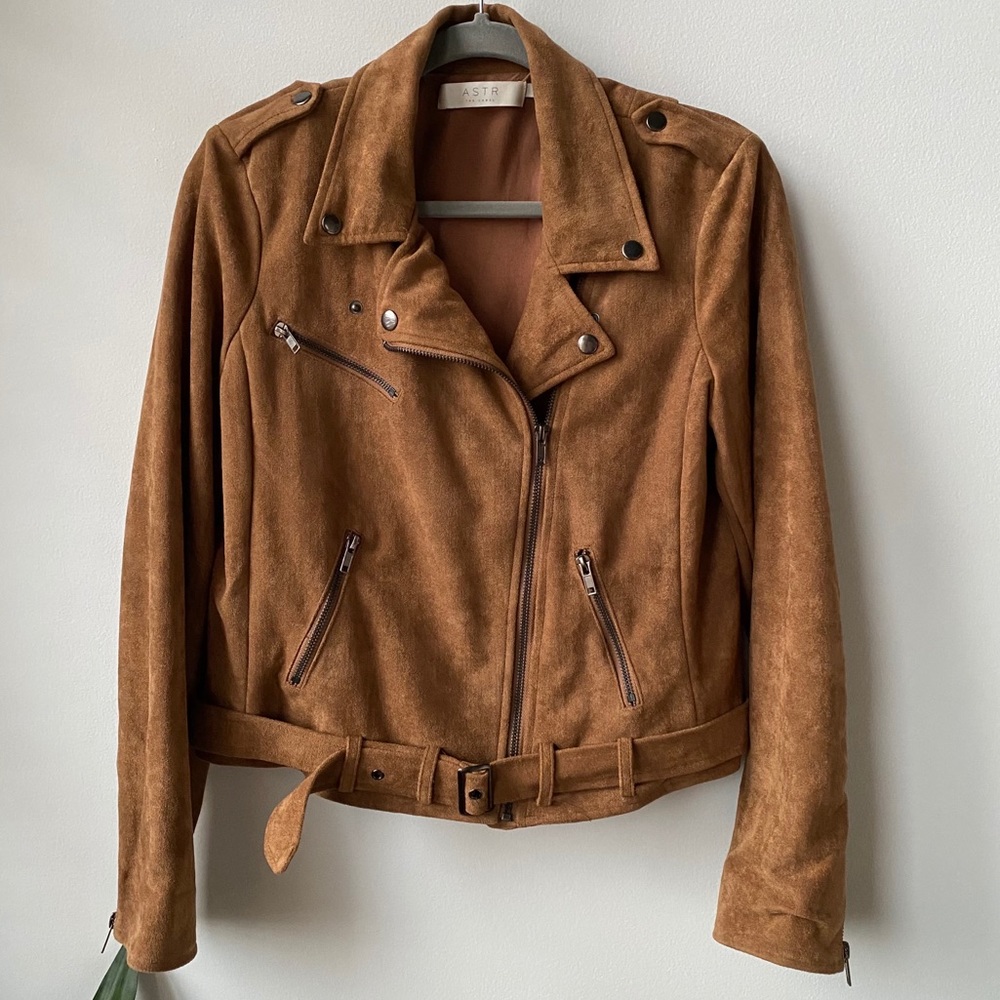 ASTR Suede Moto Jacket